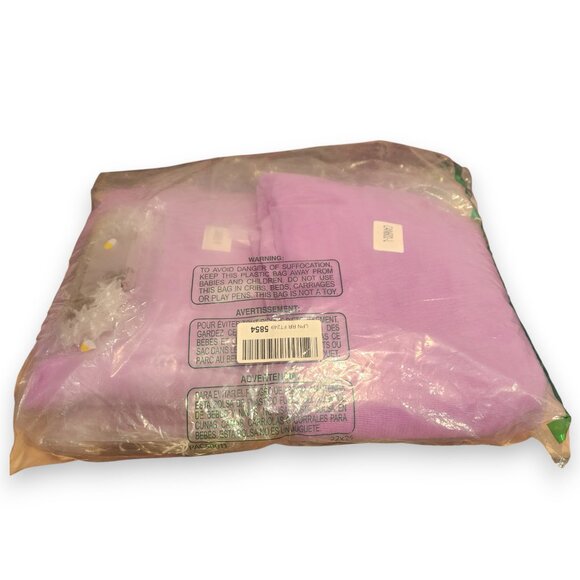 Purple Bed Canopy Panels Curtains with Star Lights (Fits up to a King) - Picture 4 of 5